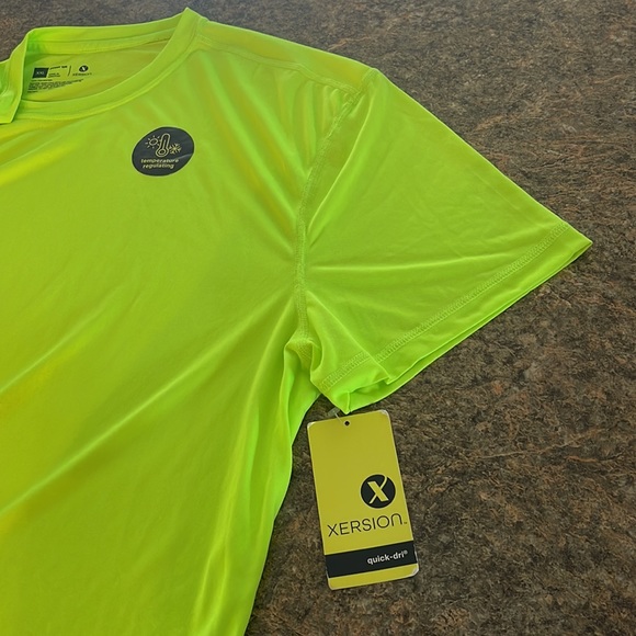 New With Tags Quick-Dri Temp Control Shocking Lime Training Power Tee - Picture 5 of 9